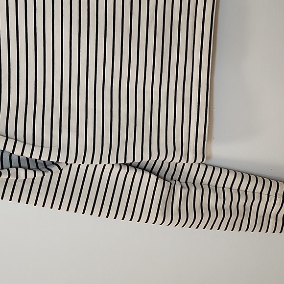 COS 100% Cotton Striped Long Sleeve Heavyweight T Shirt Size Small - Picture 14 of 16